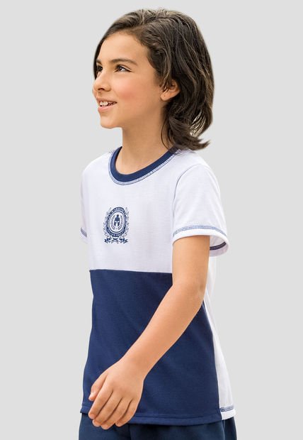 Camiseta Infantil Niños Bicolor Mp 110700