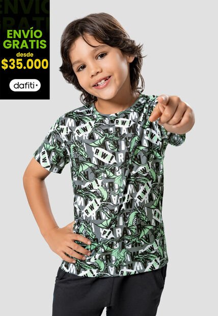 Camiseta Infantil Masculino Estampado Mp 104887