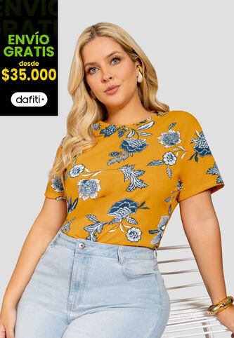 Camiseta Mujer Estampado Mp 112254 MP