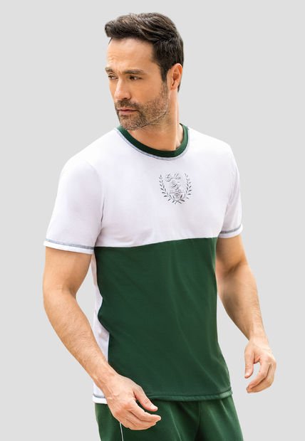 Camiseta Hombre Verde Pino Mp 110752