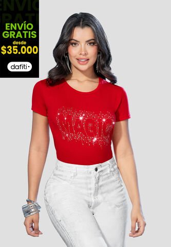 Camiseta Mujer Rojo Mp 105174 MP