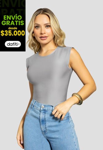 Blusa Mujer Gris Claro Mp 112213 MP