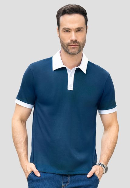 Polo Hombre Azul Profundo Mp 110746