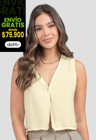 Chaleco Mujer Crema Mp 111303 MP