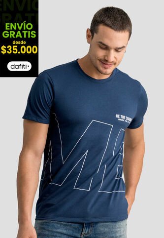 Camiseta Hombre Azul Profundo Mp 113049 MP