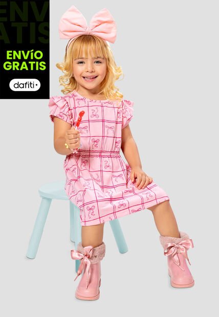 Vestido Paq X2 Infantil Femenino Multicolor Mp 104820