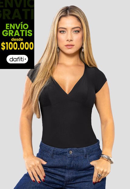 Blusa Mujer Negro Mp 113839
