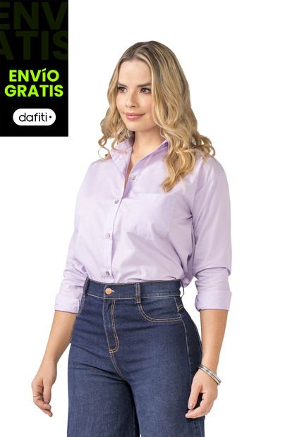 Camisa Exterior Lila Mp 88879
