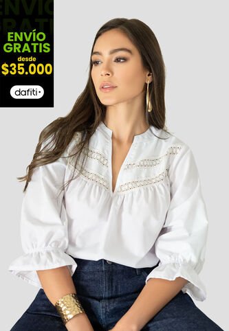 Blusa Mujer Blanco Mp 113006 MP