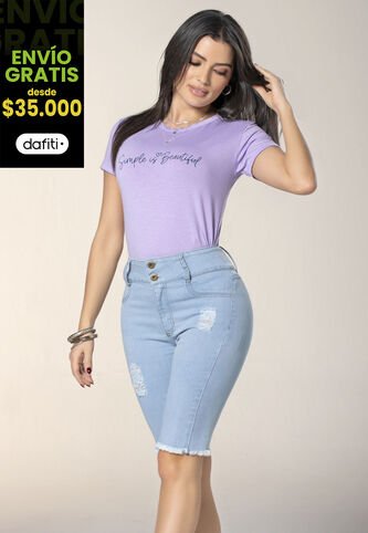 Capri Mujer Azul Claro Mp 4455 MP