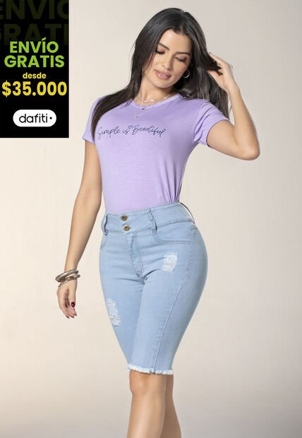 Capri Mujer Azul Claro Mp 4455