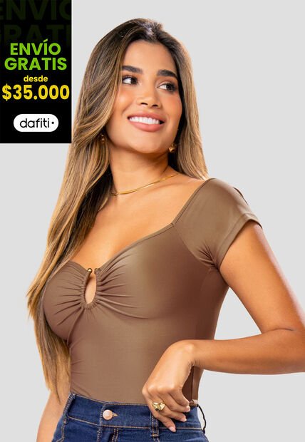 Blusa Mujer Chocolate Mp 112653