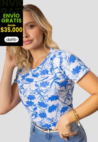 Camiseta Mujer Estampado Mp 112390 MP