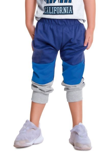 Jogger Bebe Masculino Azul MP