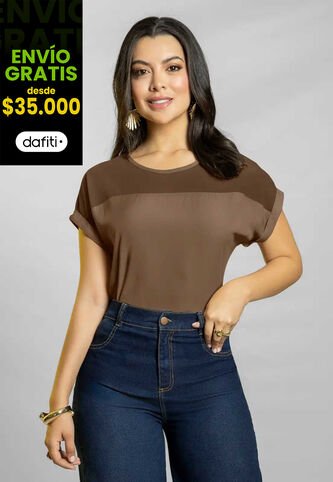 Blusa Mujer Chocolate Mp 111779 MP