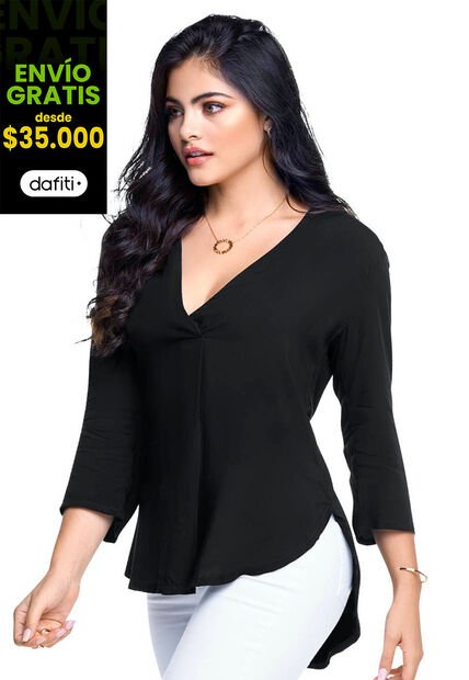 Blusón Para Mujer Negro MP