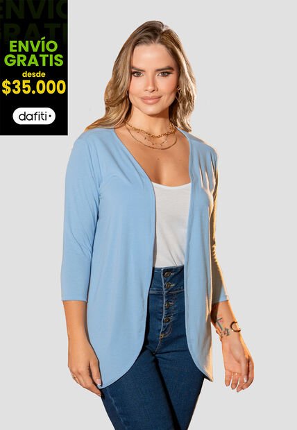 Cardigan Mujer Azul Claro Mp 105844