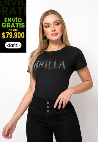 Camiseta Mujer Negro Mp 111095 MP