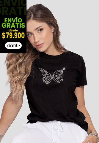 Camiseta Mujer Negro Mp 110786 MP