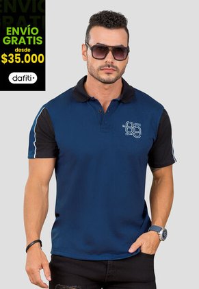 Polo Hombre Azul Navy Mp 105398
