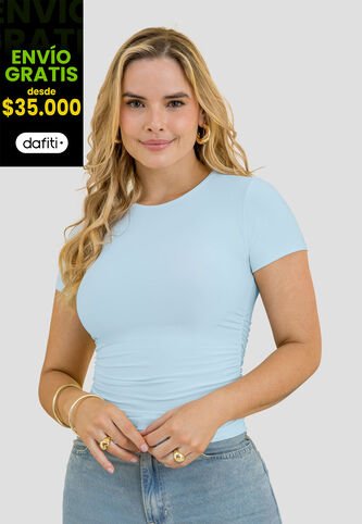 Blusa Mujer Azul Baby Mp 113732 MP