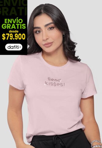 Camiseta Mujer Rosa Mp 110787 MP