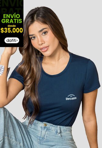 Camiseta Mujer Azul Profundo Mp 113729 MP