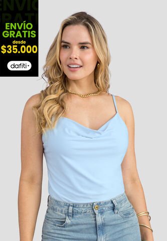 Blusa Mujer Azul Baby Mp 113857 MP