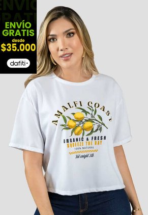 Camiseta Mujer Blanco Mp 111405