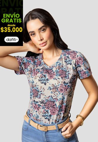 Camiseta Mujer Estampado Mp 112392 MP