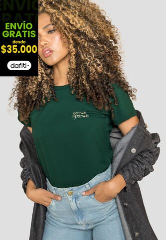 Camiseta Mujer Verde Pino Mp 113728 MP