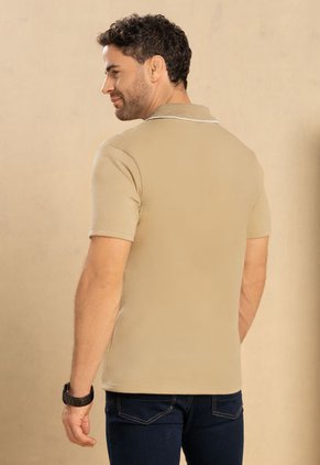 Polo Hombre Beige Mp 87630
