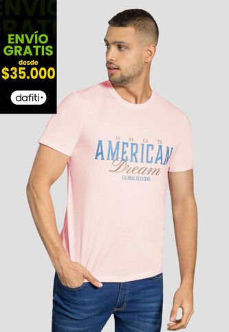 Camiseta Hombre Rosa Mp 111913 MP