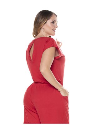 Enterizo Corto Mujer Rojo Mp 101936