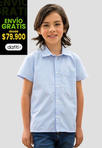 Camisa Infantil Niños Azul Baby Mp 110869 MP