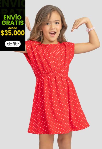 Vestido Paq X2 Infantil Femenino Multicolor Mp 111869