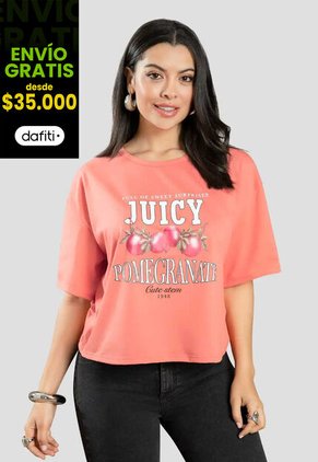 Camiseta Mujer Salmon Mp 111401