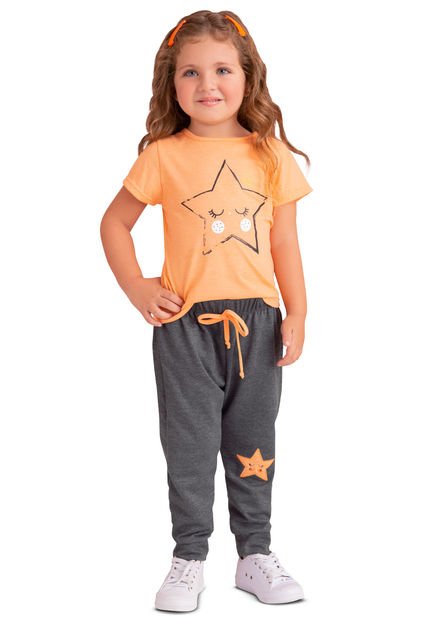 Conjunto Infantil Bebés Naranja Mp 87651