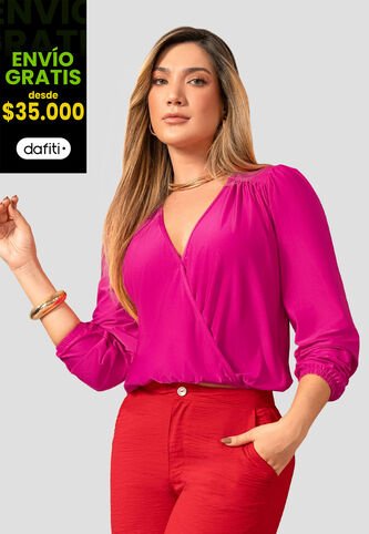 Blusa Mujer Magenta Vivo Mp 112577 MP