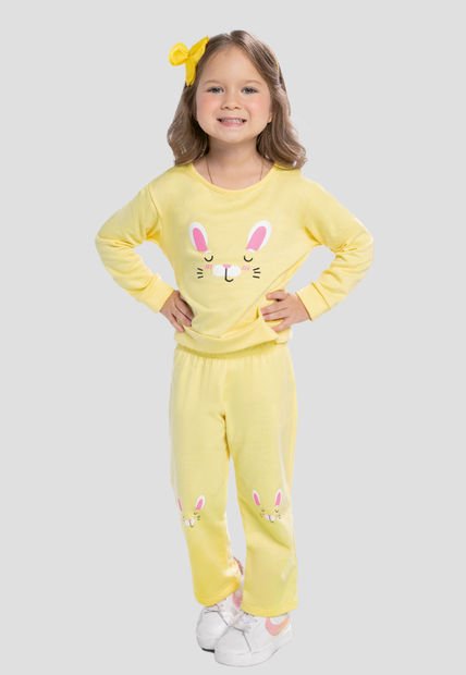 Conjunto Infantil Femenino Amarillo Mp 102045