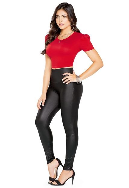 Crop Top Adulto Rojo Mp 96189