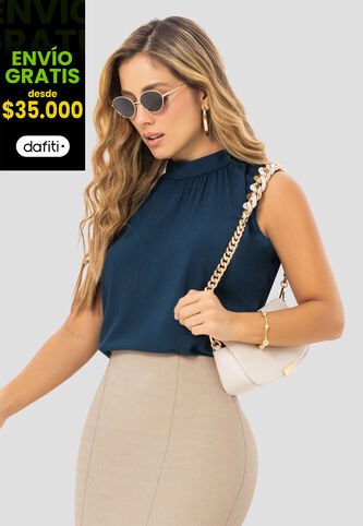 Blusa Mujer Azul Profundo Mp 112340 MP