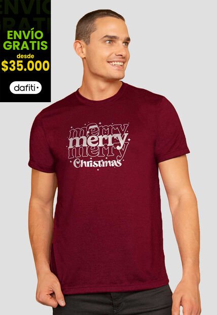 Camiseta Hombre Merlot Mp 112806