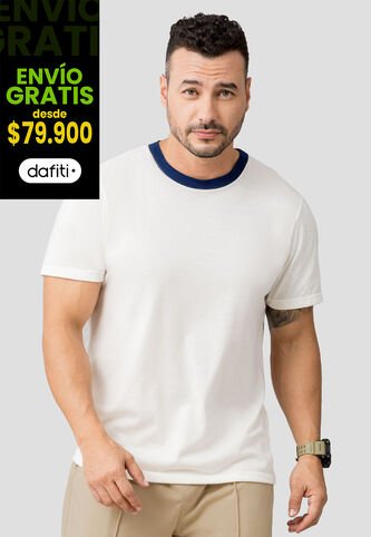 Camiseta Hombre Crema Mp 110530 MP