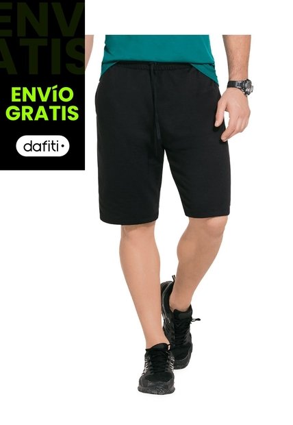 Bermuda Para Hombre Negro MP
