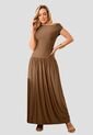 Vestido Largo Mujer Chocolate Mp 112668 de MP