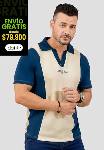 Polo Hombre Bicolor Mp 110524 MP