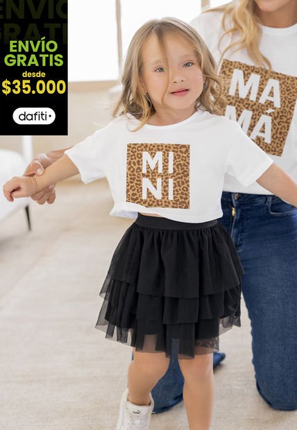 Camiseta Infantil Femenino Blanco Mp 100827