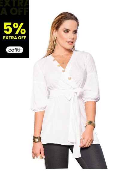 Blusón Para Mujer Blanco MP