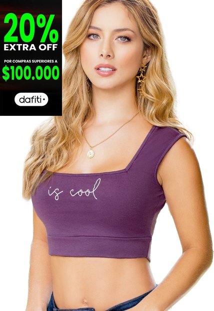 Crop Top Paq X2 Adulto Bicolor Mp 89919